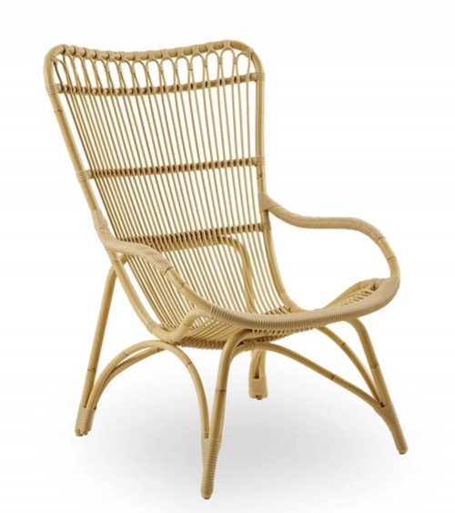Suavemente Botánica sólido Butaca Monet Exterior Lounge Chair, Sika